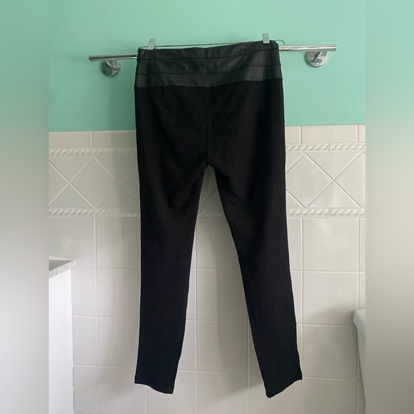 Bisou Bisou Half Leather Leggings Gold Zippers - Picture 6 of 8